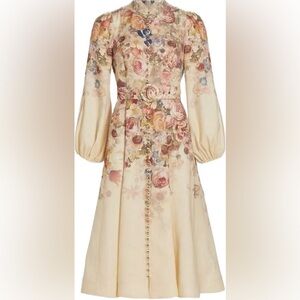 Zimmermann NWT Floral Long Sleeve Dress